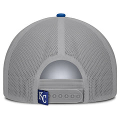 Kansas City Royals Designated A-Frame Foam Front Trucker Adjustable Hat - White/Royal