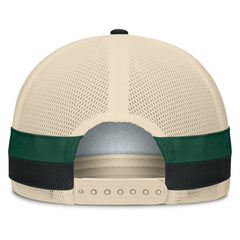 Tampa Bay Rays Inherited Side Stripe Trucker Adjustable Hat - Black/Natural