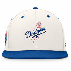 Los Angeles Dodgers Unit Fitted Hat - Cream/Royal