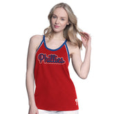 Philadelphia Phillies G-III 4Her by Carl Banks Women's Curveball Racerback Tank Top - Red