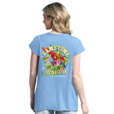 Chicago Cubs Margaritaville Women's Gametime is Paradise T-Shirt - Light Blue