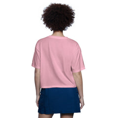 Cleveland Guardians Starter Women's Play the Ball Boxy Cropped T-Shirt - Pink