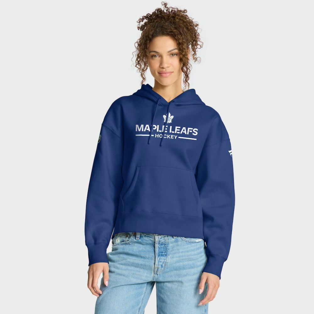 Toronto Maple Leafs Fanatics Women's Authentic Pro Primary Pullover Hoodie Blue