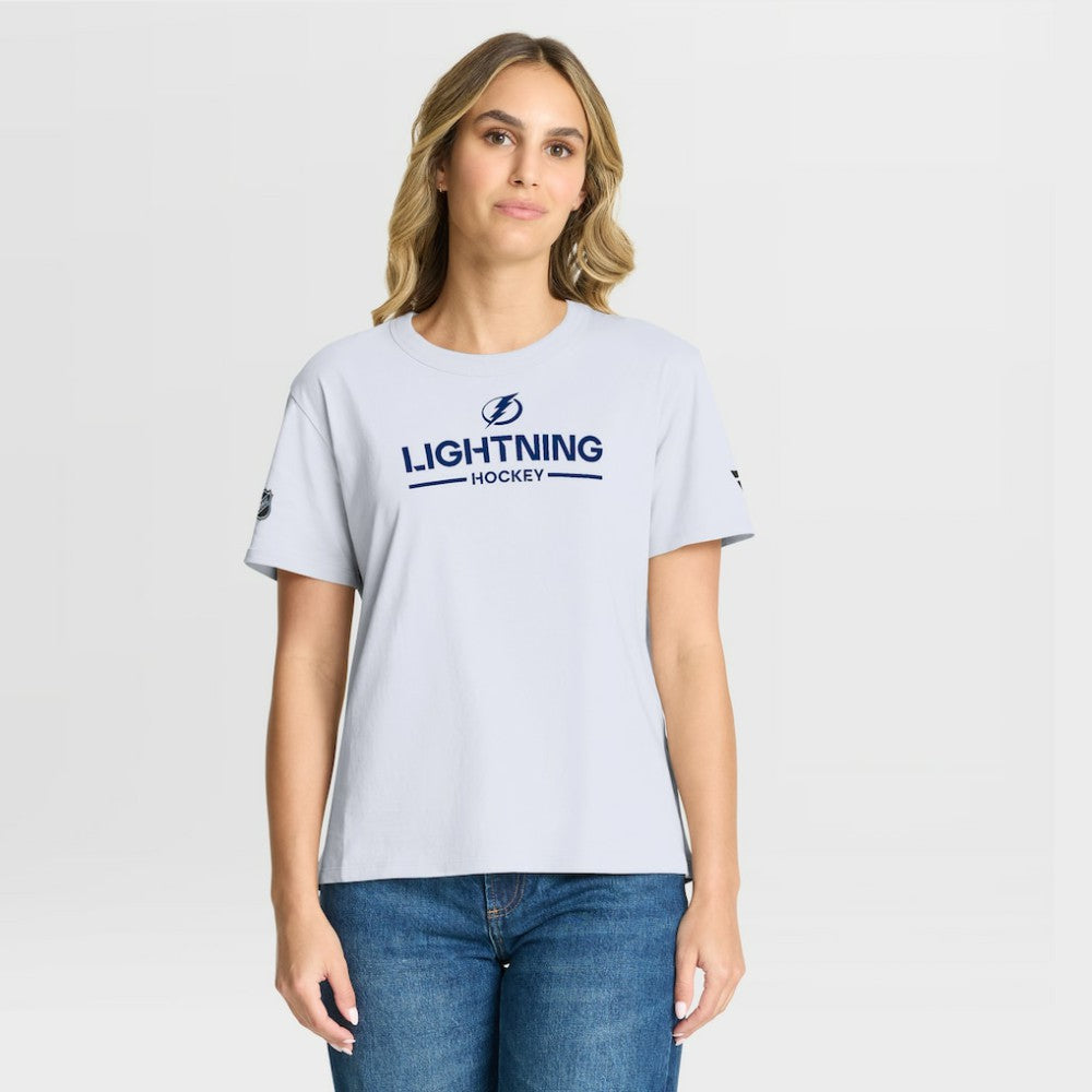 Tampa Bay Lightning Fanatics Women's Authentic Pro Primary T-Shirt White