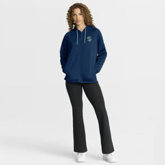 Seattle Kraken Fanatics Women's Authentic Pro Rink Raglan Full-Zip Hoodie Deep Sea Blue