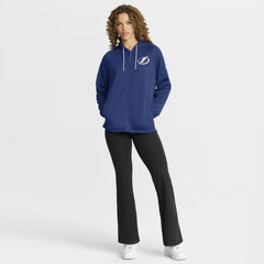 Tampa Bay Lightning Fanatics Women's Authentic Pro Rink Raglan Full-Zip Hoodie Blue