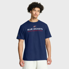 Columbus Blue Jackets Fanatics Authentic Pro Primary T-Shirt Navy