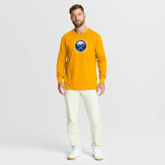 Buffalo Sabres Fanatics Authentic Pro Property Of Practice Long Sleeve T-Shirt Gold