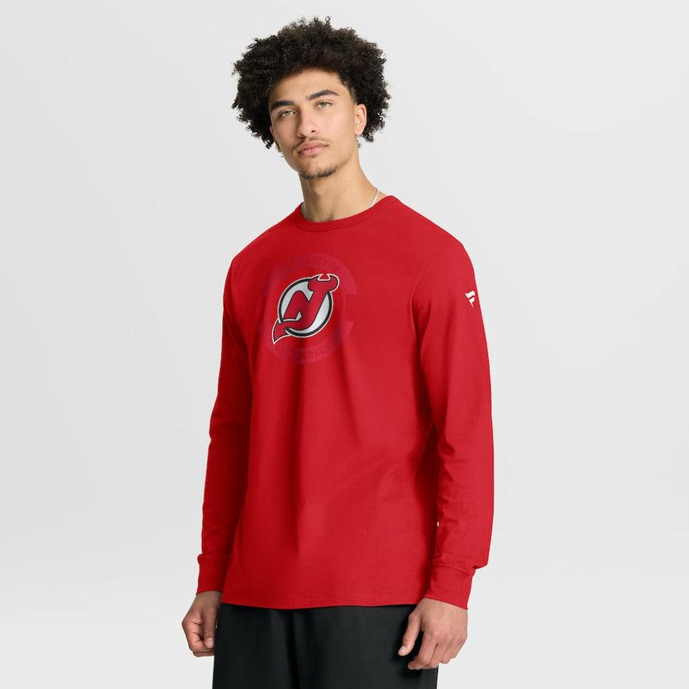 New Jersey Devils Fanatics Authentic Pro Property Of Practice Long Sleeve T-Shirt Red