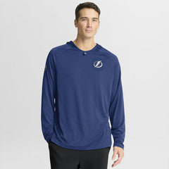 Tampa Bay Lightning Fanatics Authentic Pro Rink Hoodie Blue