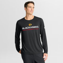 Chicago Blackhawks Fanatics Authentic Pro Rink Tech Long Sleeve T-Shirt Black