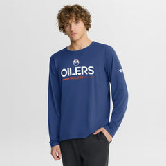 Edmonton Oilers Fanatics Authentic Pro Rink Tech Long Sleeve T-Shirt Royal