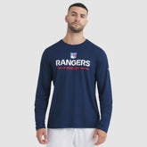 New York Rangers Fanatics Authentic Pro Rink Tech Long Sleeve T-Shirt Navy