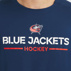 Columbus Blue Jackets Fanatics Authentic Pro Rink Tech T-Shirt Navy