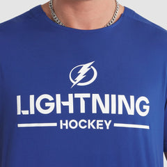 Tampa Bay Lightning Fanatics Authentic Pro Rink Tech T-Shirt Blue