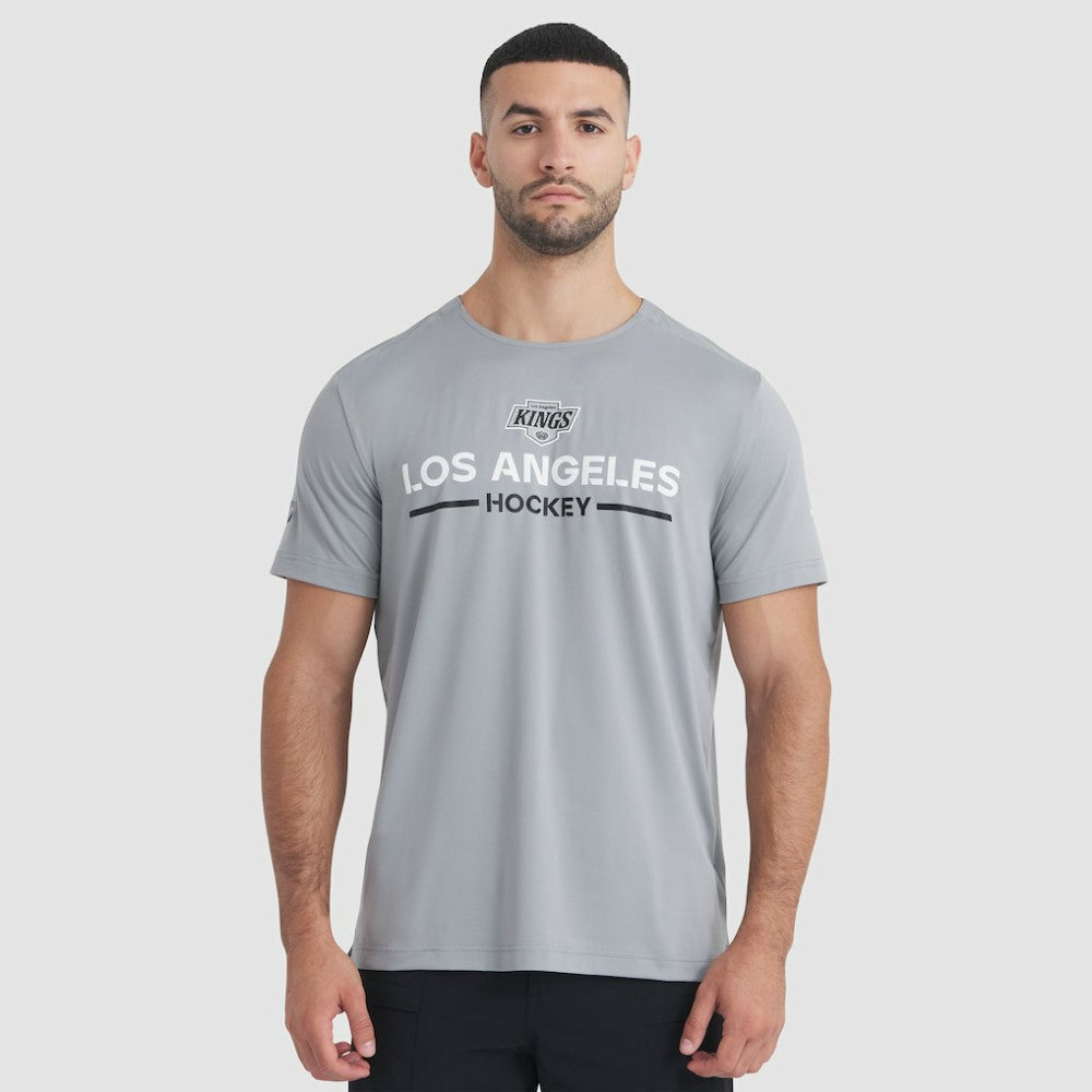 Los Angeles Kings Fanatics Authentic Pro Rink Tech T-Shirt Gray