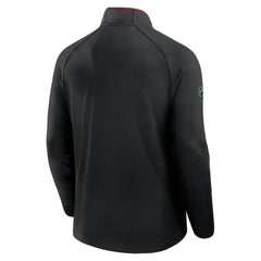 Detroit Red Wings Fanatics Authentic Pro Rink Training Quarter-Zip Pullover Black
