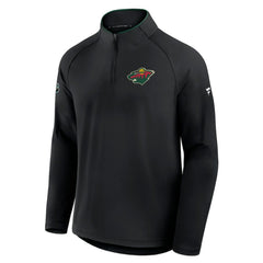 Minnesota Wild Fanatics Authentic Pro Rink Training Quarter-Zip Pullover Black