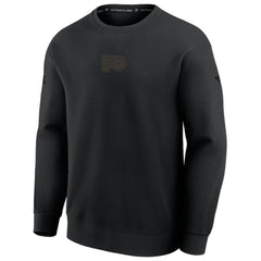 Philadelphia Flyers Fanatics Authentic Pro Road Tri-Blend Sweatshirt Black