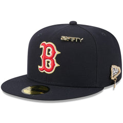 Boston Red Sox 2025 59FIFTY Day 59FIFTY Fitted Hat with Pins - Navy | New Era
