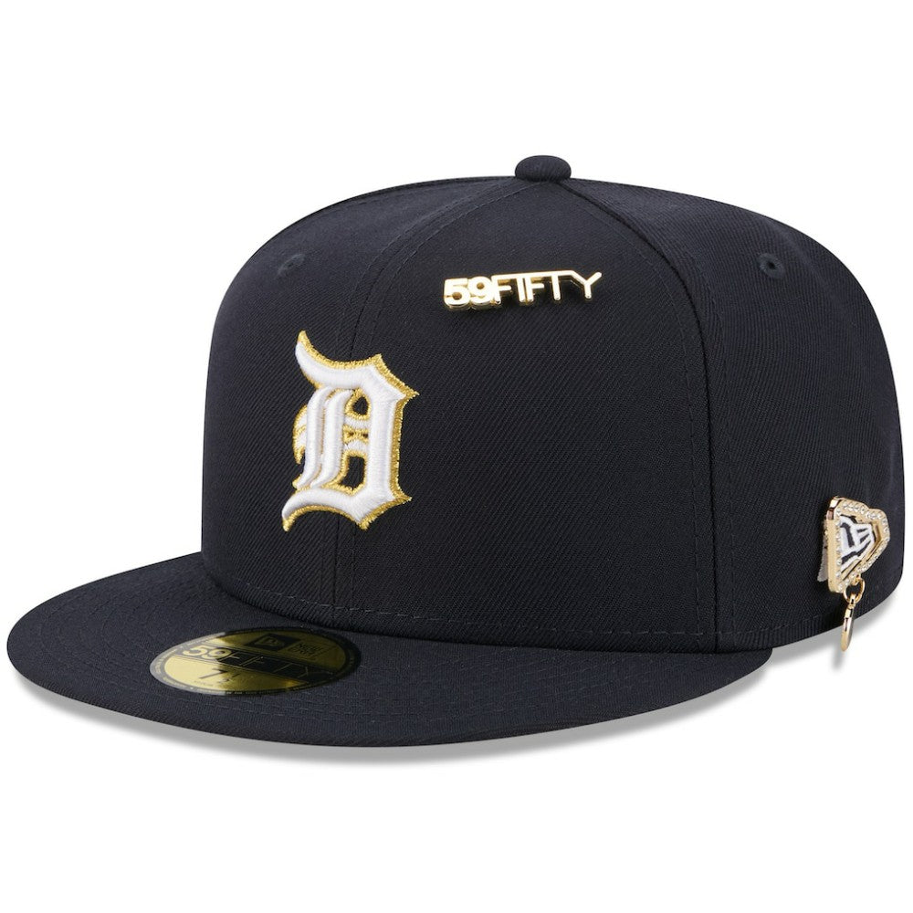 Detroit Tigers 2025 59FIFTY Day 59FIFTY Fitted Hat with Pins - Navy | New Era