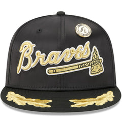Atlanta Braves 2025 59FIFTY Day Gold Leaf 59FIFTY Fitted Hat - Black | New Era