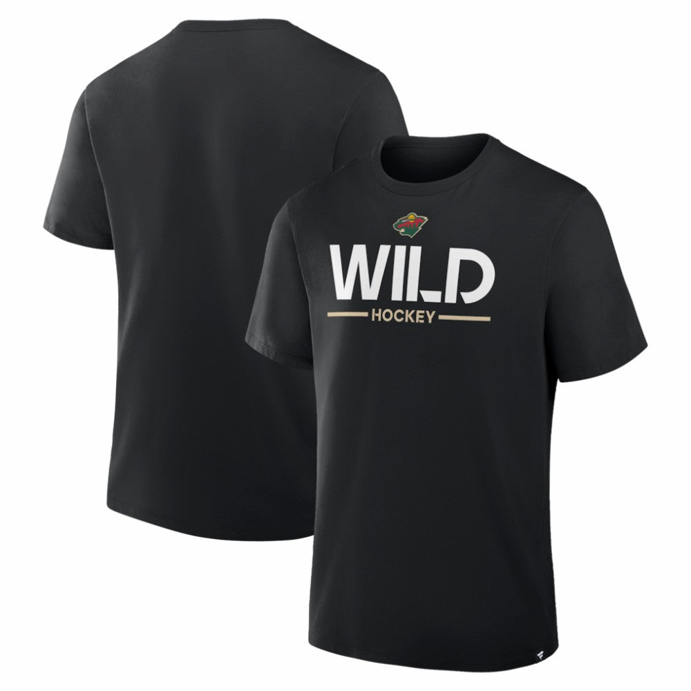 Minnesota Wild Fanatics Authentic Pro Primary T-Shirt Black