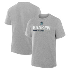 Seattle Kraken Fanatics Authentic Pro Primary T-Shirt Gray