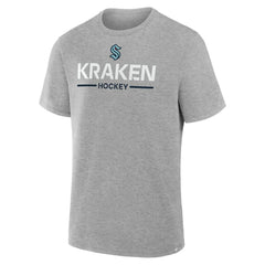 Seattle Kraken Fanatics Authentic Pro Primary T-Shirt Gray