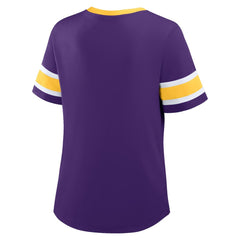 Minnesota Vikings Women's Redzone Draw Play Athena Lace-Up T-Shirt - Purple online