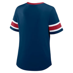 Houston Texans Women's Redzone Draw Play Athena Lace-Up T-Shirt - Navy online