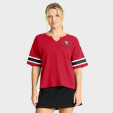 San Francisco 49ers Women's Redzone Curl Route T-Shirt - Scarlet outlet