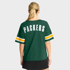 Green Bay Packers Women's Redzone Curl Route T-Shirt - Green discount