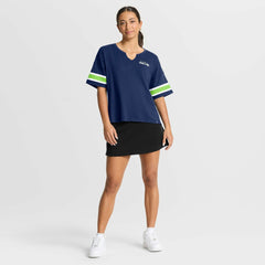 Seattle Seahawks Women's Redzone Curl Route T-Shirt - College Navy on sale