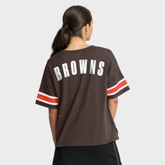 Cleveland Browns Women's Redzone Curl Route T-Shirt - Brown sale