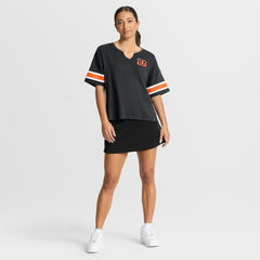 Cincinnati Bengals Women's Redzone Curl Route T-Shirt - Black on sale