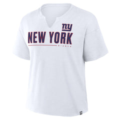 New York Giants Women's Redzone Slub Boxy T-Shirt - White outlet