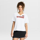 San Francisco 49ers Women's Redzone Slub Boxy T-Shirt - White online