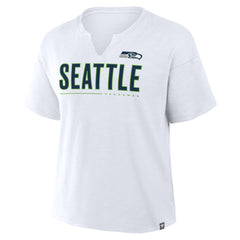 Seattle Seahawks Women's Redzone Slub Boxy T-Shirt - White sale