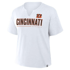 Cincinnati Bengals Women's Redzone Slub Boxy T-Shirt - White for sale
