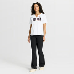 Denver Broncos Women's Redzone Slub Boxy T-Shirt - White cheap