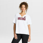 Arizona Cardinals Women's Redzone Slub Boxy T-Shirt - White sale
