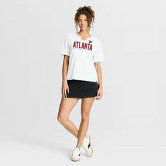 Atlanta Falcons Women's Redzone Slub Boxy T-Shirt - White on sale