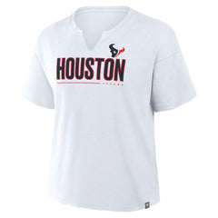 Houston Texans Women's Redzone Slub Boxy T-Shirt - White outlet