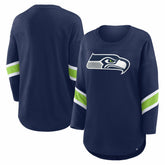 Seattle Seahawks Women's Redzone 3/4-Sleeve T-Shirt - College Navy sale