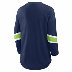 Seattle Seahawks Women's Redzone 3/4-Sleeve T-Shirt - College Navy sale