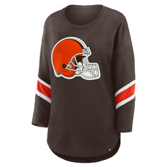 Cleveland Browns Women's Redzone 3/4-Sleeve T-Shirt - Brown cheap