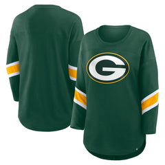 Green Bay Packers Women's Redzone 3/4-Sleeve T-Shirt - Green for sale