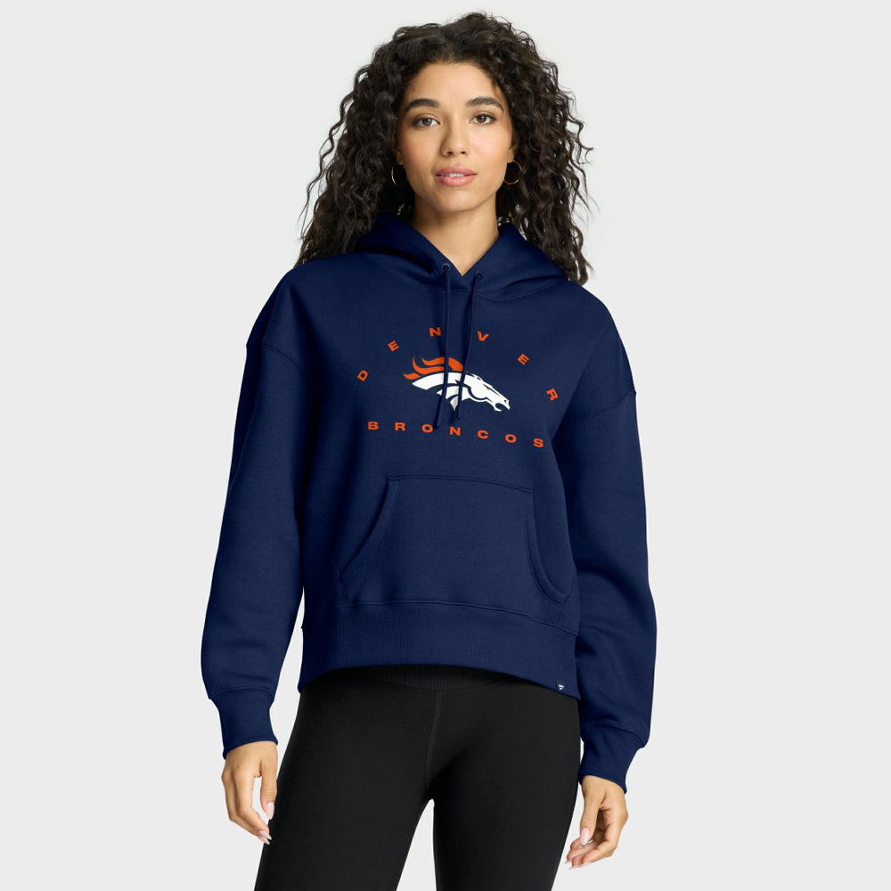 Denver Broncos Women's Eligible Receiver Legacy Pullover Hoodie - Navy cheap