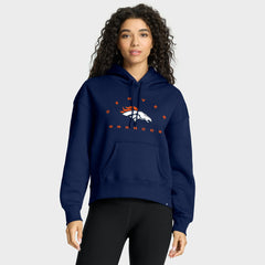 Denver Broncos Women's Eligible Receiver Legacy Pullover Hoodie - Navy cheap